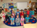 The Kindergarten has school spirit on PJ Day!